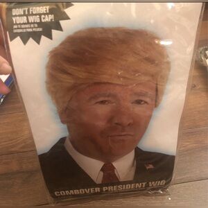 Trump wig for costume.  New in package